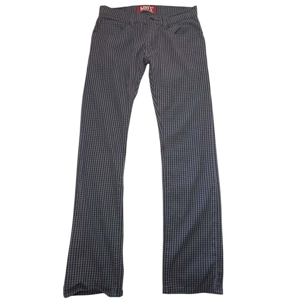 Levi's RedTab Jeans 510 Super Skinny Gingham Plaid Pants Sz 28 waist-16 Yth. - Picture 2 of 9